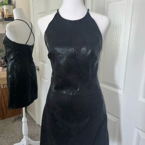 Sexy Vintage Rampage Y2K Black Mini Dress